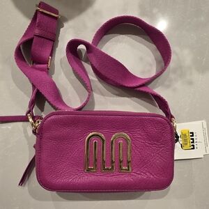 Margot New York Fuchsia Crossbody Bag